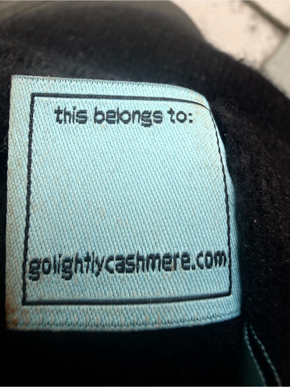 Golightly Cashmere 100% Cashmere Black Beanie Hat Made in USA - Picture 7 of 7